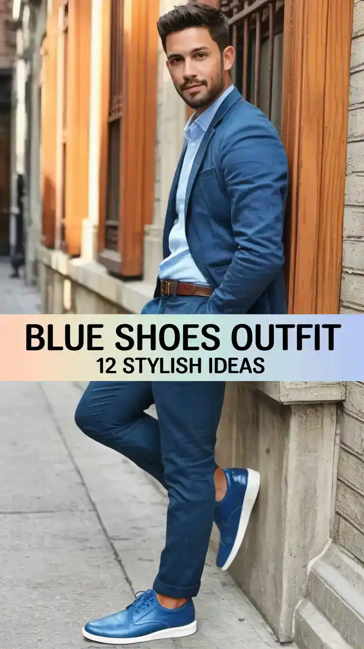 Blue Shoes Outfit Men