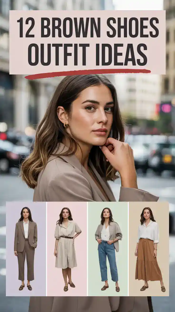 12 Brown Shoes Outfit Ideas