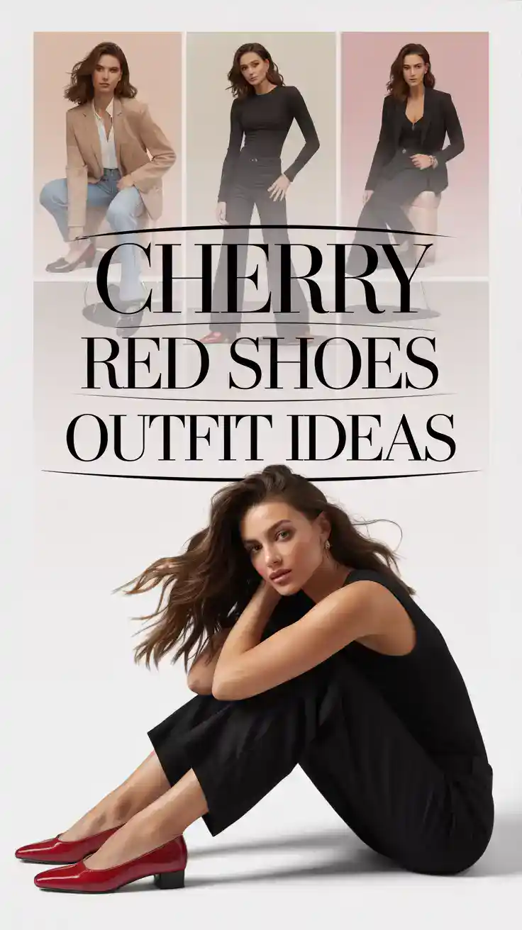 Cherry Red Shoes Outfit