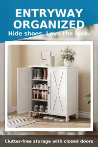 Farmhouse Shoe Cabinet