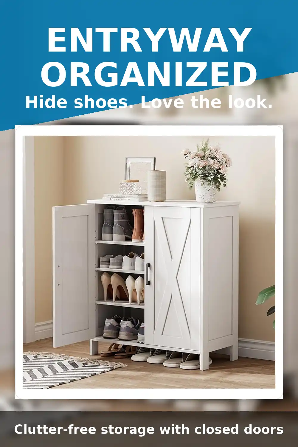 Farmhouse Shoe Cabinet