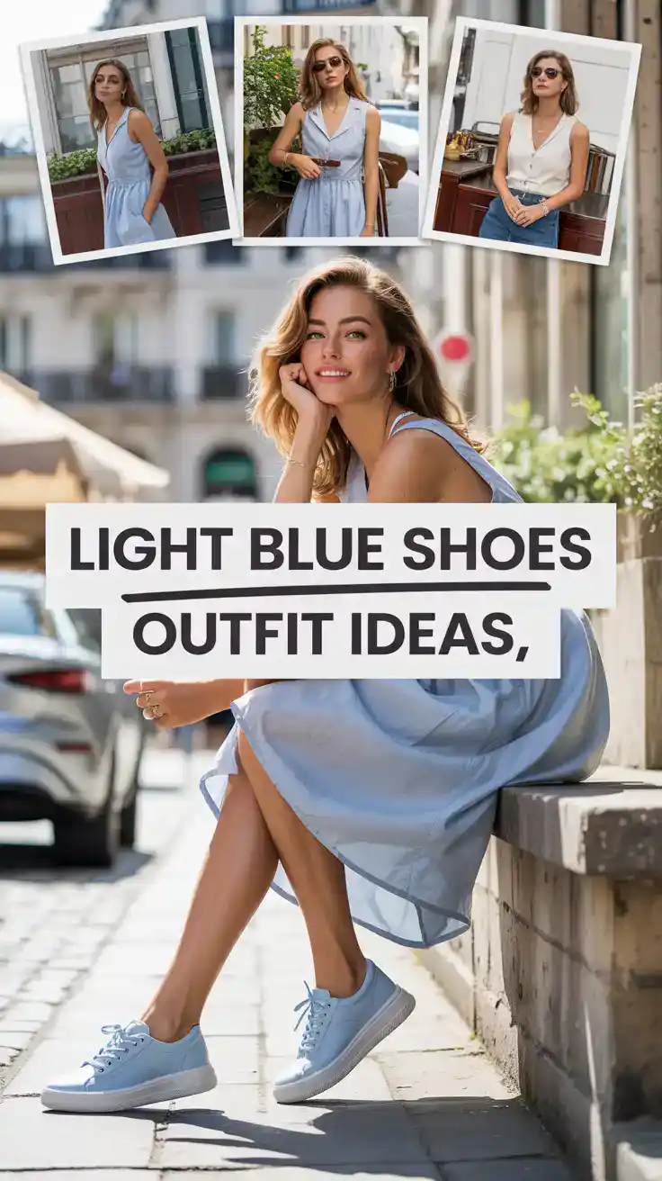 Light Blue Shoes Outfit
