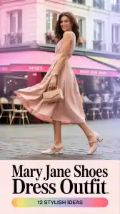 Mary Jane Shoes Dress Outfit