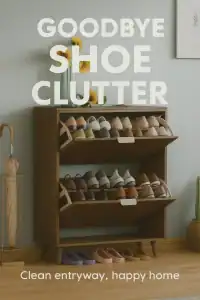 Modern Freestanding Shoe Cabinet
