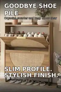 Rattan Shoe Storage