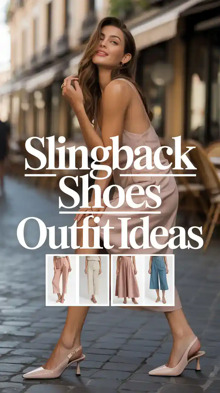 Slingback Shoes Outfit