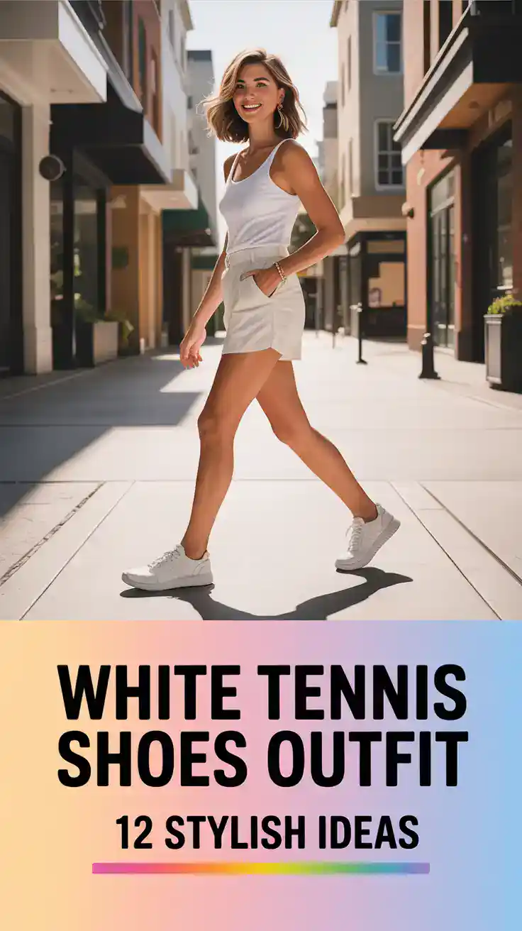 White Tennis Shoes Outfit