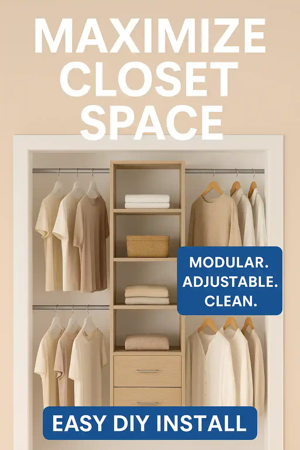 Wood Closet Organizer